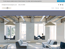 Tablet Screenshot of performanceobjects.com